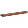 vidaXL Window Sill Brown Wood 60 x 10 x 4.5 cm PVC