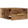 vidaXL Bedside Cabinet Old Wood 35 x 35 x 20 cm Engineered Wood