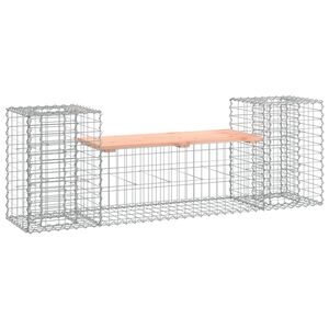 vidaXL Garden Bench Gabion Design 183x41x60.5 cm Solid Wood Douglas