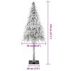 vidaXL Christmas Tree with 150 LEDs White 120 cm PE and Steel