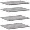 vidaXL Wall Shelves 4 pcs Grey Sonoma 40x30x1,5 cm Engineered Wood