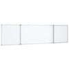 vidaXL Magnetic Whiteboard Foldable 160x40x1,7 cm Aluminium