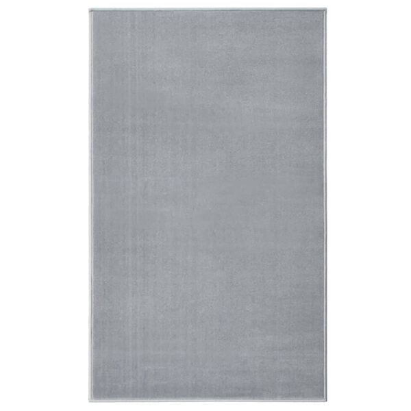 vidaXL Runner Rug BCF Grey 100x150 cm