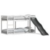 vidaXL Bunk Bed with Slide&Ladder without Mattress White 90x190 cm Single