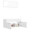 vidaXL 2 Piece Bathroom Furniture Set White Engineered Wood