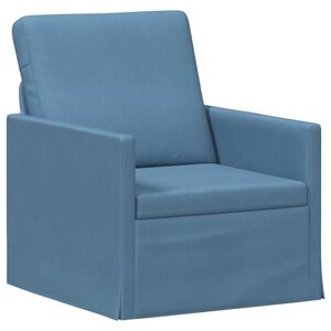 vidaXL Single Sofa Blue 70 x 81 x 82 cm Corduroy Fabric