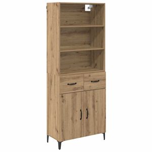 vidaXL Highboard Artisan Oak 69.5 x 34 x 180 cm Engineered Wood
