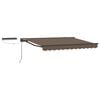 vidaXL Electric Retractable Awning Taupe 5 x 3 m