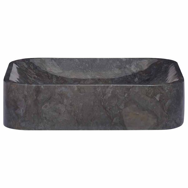 vidaXL Sink Black 40x40x10 cm Marble