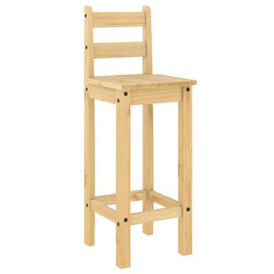 vidaXL Bar Chairs 2 pcs Solid Wood Pine