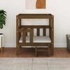 vidaXL Dog Bed Honey Brown 65.5x50.5x70 cm Solid Wood Pine