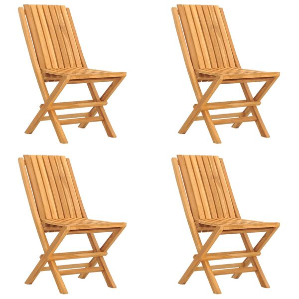 vidaXL 5 Piece Garden Dining Set Solid Wood Teak