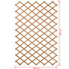 Nature Garden Trellis 100x200 cm Wood Natural 6041703