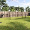 vidaXL Dog Kennel Black 25.41 m² Steel