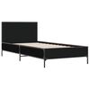vidaXL Bed Frame without Mattress Black 100x200 cm