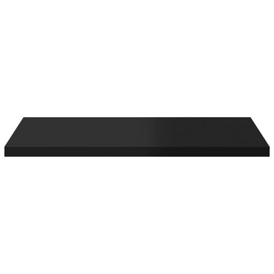 vidaXL Bookshelf Boards 8 pcs High Gloss Black 40x40x1.5 cm Engineered Wood