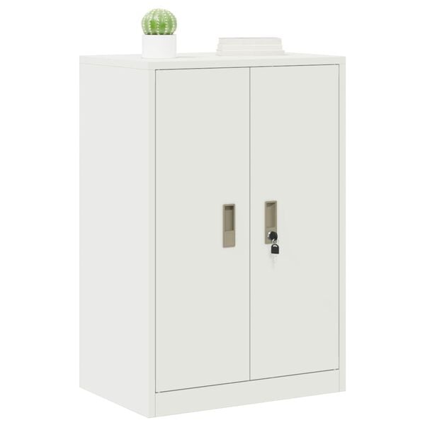vidaXL Storage Cabinet White 60 x 40 x 90 cm Cold-Rolled Steel