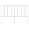 vidaXL Bed Headboard White 156x4x100 cm Solid Wood Pine
