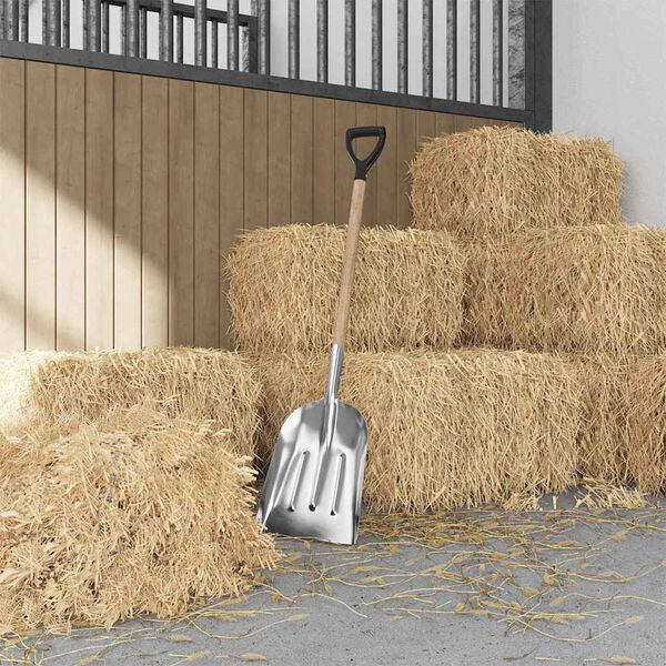 vidaXL Shovel Silver 29 x 122 cm Aluminum