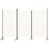 vidaXL 3-Panel Room Divider White 260x180 cm