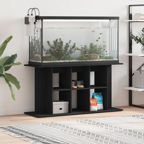 vidaXL Aquarium Stand Black 120x40x60 cm Engineered Wood