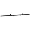 vidaXL Sliding Door Hardware Kit 200 cm Steel Black