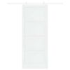 vidaXL Sliding Door White 93 x 232 cm Solid Pine Wood