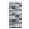 vidaXL Runner Rug BCF Grey 80x150 cm
