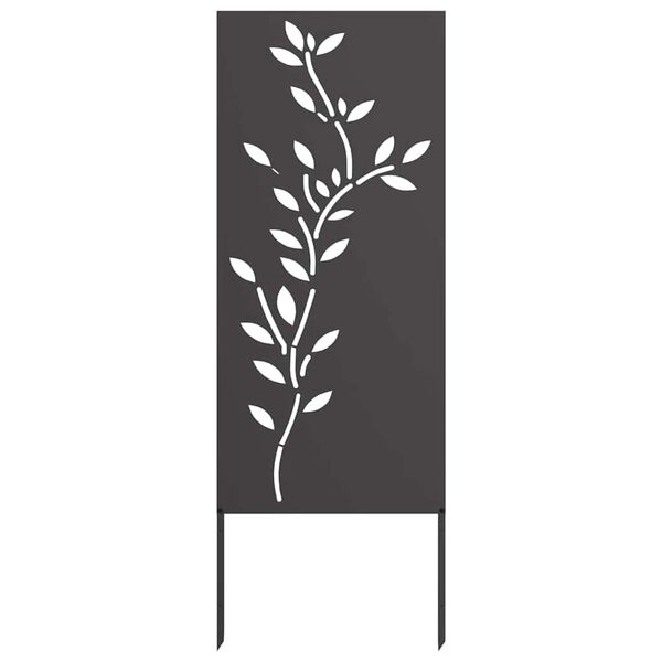 vidaXL Garden Privacy Screen Black 50 x 140 cm Cold-rolled steel
