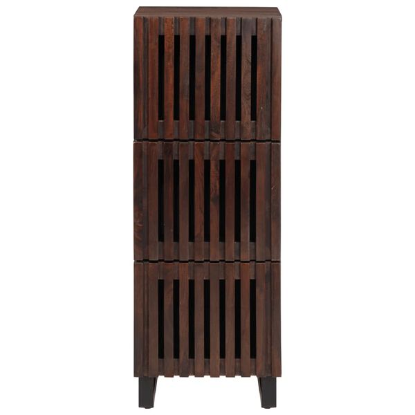 vidaXL Highboard Brown 40x34x110 cm Solid Wood Mango