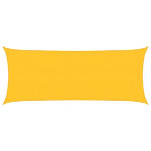 vidaXL Sunshade Sail 160 g/m&sup2; Yellow 2x5 m HDPE