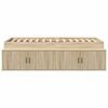 vidaXL Storage Bed Frame Sonoma oak 90 x 190 cm Engineered wood