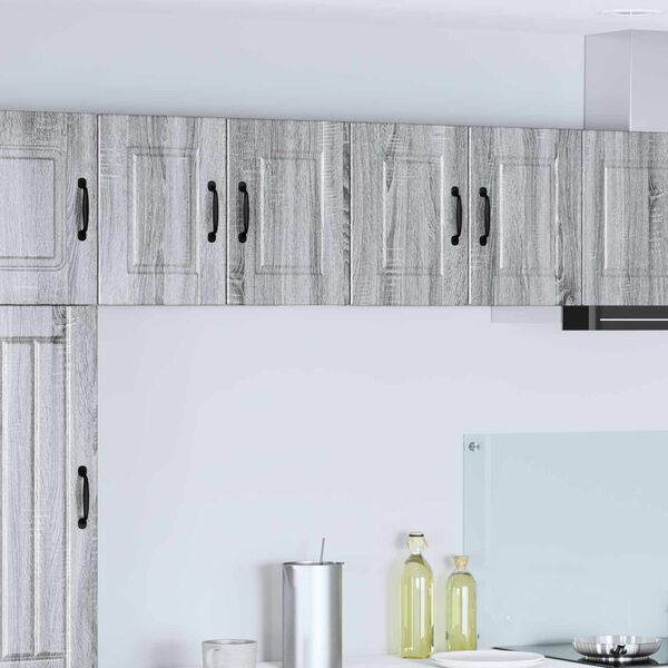 vidaXL Kitchen Cabinet with Shelf 2 pcs Grey Sonoma 60 x 31 x 40 cm