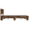 vidaXL Bed Frame without Mattress Smoked Oak 135x190 cm Double
