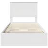 vidaXL Storage Bed with Headboard White 100 x 200 cm Engineered Wood