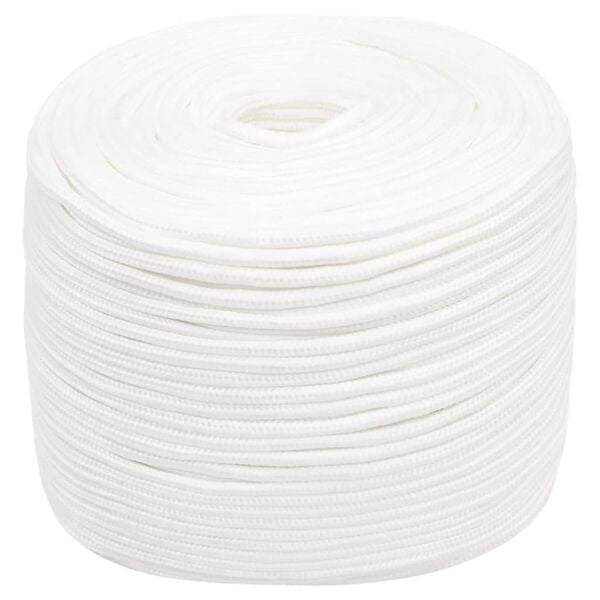 vidaXL Boat Rope Full White 10 mm 250 m Polypropylene