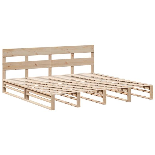 vidaXL Bed Frame without Mattress 200x200 cm Solid Wood Pine