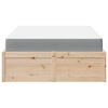 vidaXL Bed with Mattress 120x200 cm Solid Wood Pine