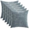 vidaXL Cushion Cover 6 pcs HEERLEN Light Blue 30 x 30 cm