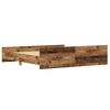 vidaXL Bed Frame Old Wood 203 x 203 x 50 cm Engineered Wood