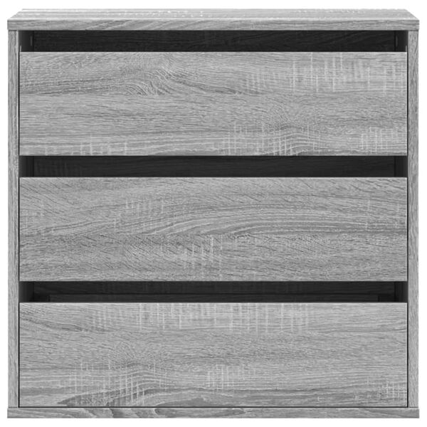 vidaXL Corner Chest of Drawers Grey Sonoma 60x41x58 cm Engineered Wood