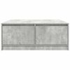 vidaXL Coffee Table with Drawers Concrete Grey 100x100x40 cm