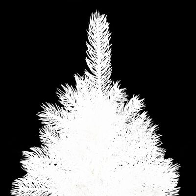 vidaXL Artificial Christmas Tree Lifelike Needles White 210 cm