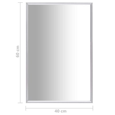 vidaXL Mirror Silver 60x40 cm