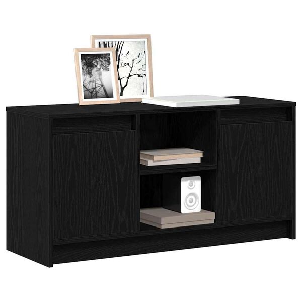 vidaXL TV Units Black 100 x 34 x 50 cm Engineered wood