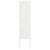 vidaXL Garden Privacy Screen White 32 x 140 cm Cold-rolled steel