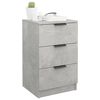 vidaXL Bedside Cabinets 2 pcs Concrete Grey 40x36x65 cm