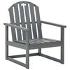 vidaXL Garden Sofa Chairs 2 pcs Grey Solid Acacia Wood
