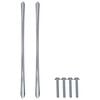 vidaXL Handle 1385 pcs Silver 107 x 3.6 x 23 mm Stainless Steel