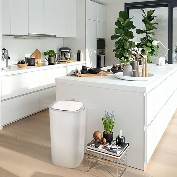 EKO Smart Sensor Bin Morandi 30 L White
